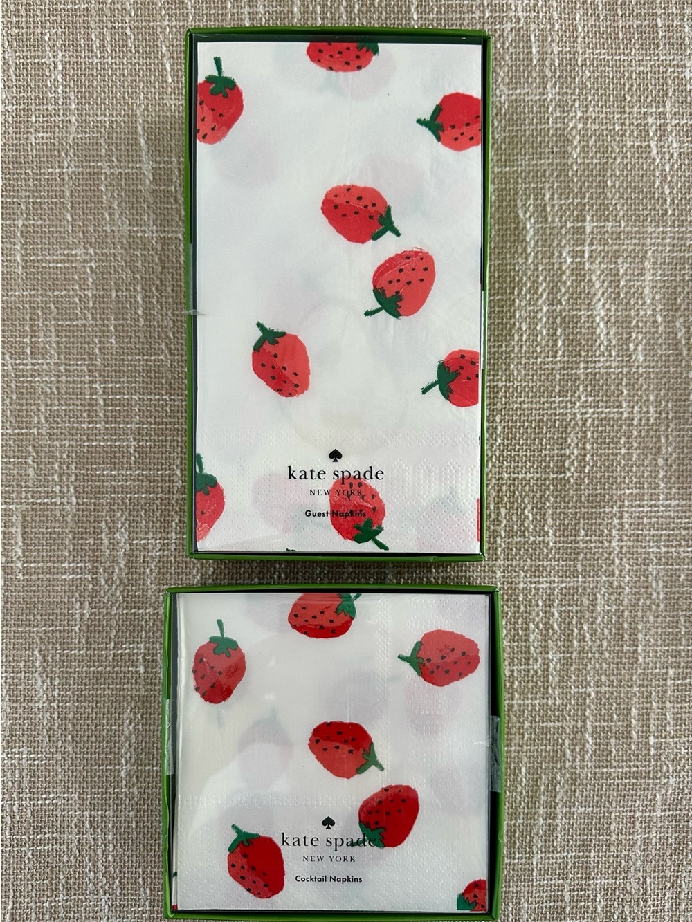 Kate Spade NY Guest and Cocktail napkins.